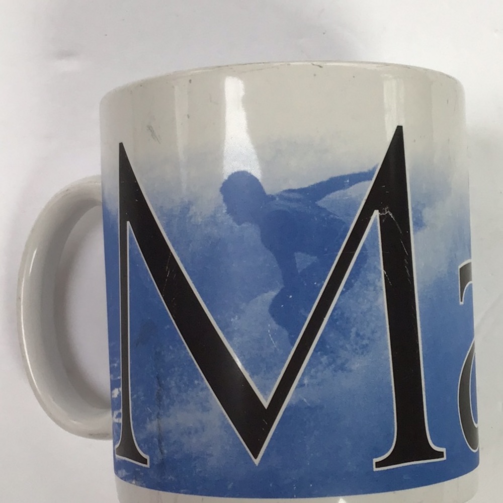 Starbucks 2007 Large Maui Hawaii Blue Ocean Surfer City Collector‎ Series Mug